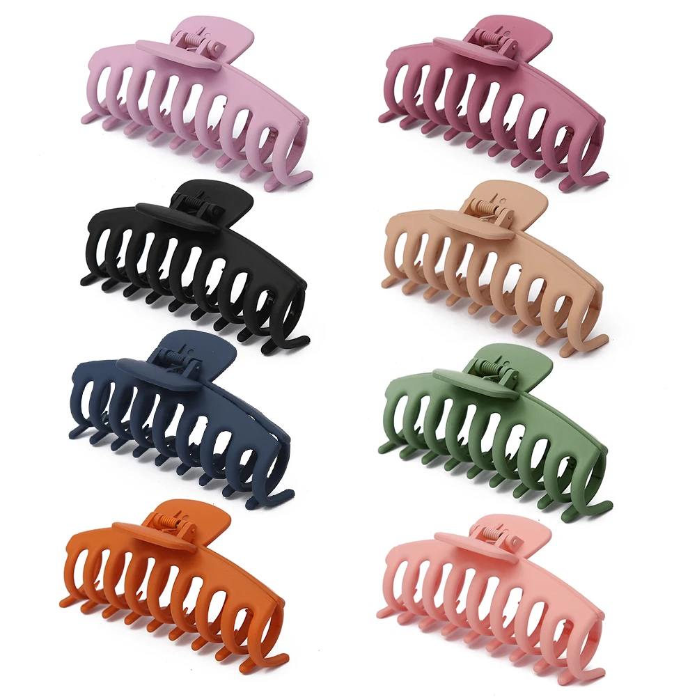 Top Trends: 8 Pcs Hair Clips Large Claw For Thick Hair No Slip, Strong Hold Big Hair Claw Banana Hair Claw Clips For Women Hair Accessories Shoppable Styles