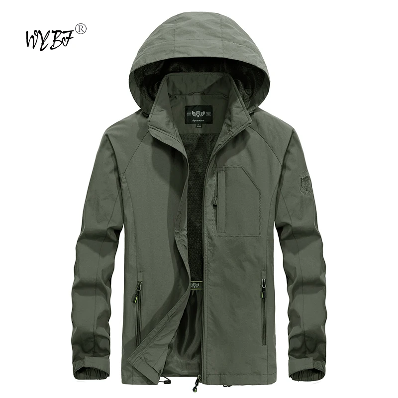 Top Trends: 2024 Spring Autumn Men's Outdoor Sports Camping Hunting Windproof Jacket Hooded Waterproof US Tactical Fishing Climb Jacket Shoppable Styles