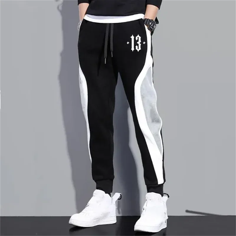 Top Trends: Men's And Women's Casual Pants Black And Gray Color Matching Jogging Pants Fashion Adult Sweat Pants Simple Sports Pants Shoppable Styles