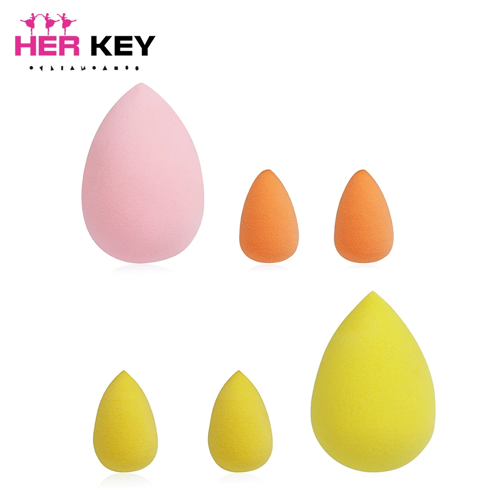 Top Trends: 3pcs / Set Makeup Sponge Puff Beauty Egg Face Foundation Powder Cream Sponges Cosmetic Puff Powder Puff Makeup Tool Women's Shoppable Styles