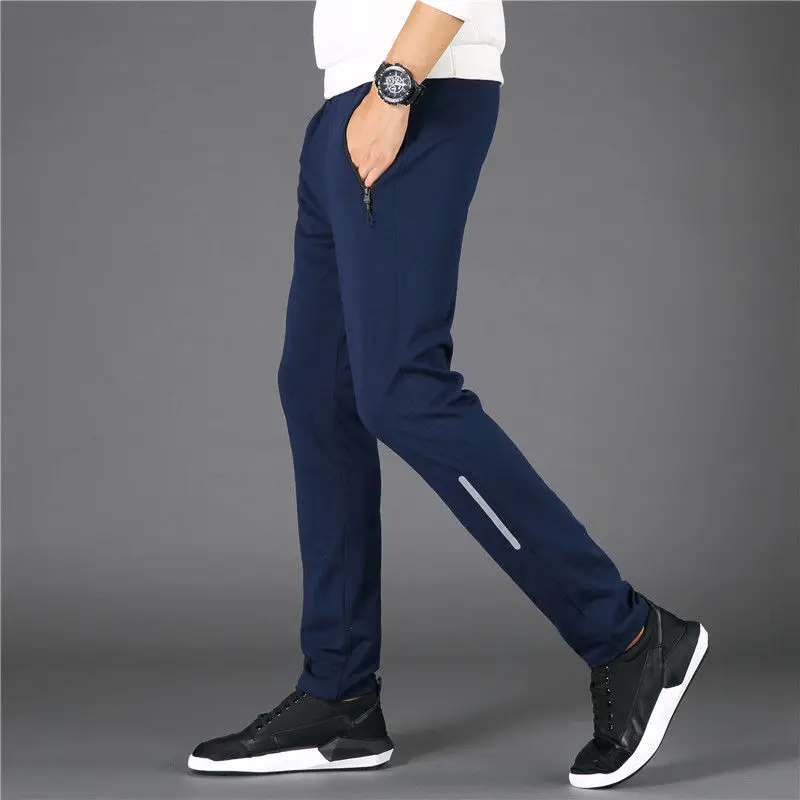 Top Trends: Fashion Men New Solid Straight Sports Pants Spring Autumn Male Clothes Elastic Waist Outdoor Joggers Loose Casual Trousers 2023 Shoppable Styles