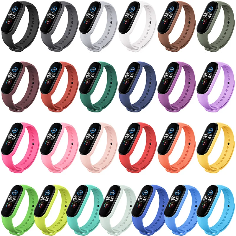 Top Trends: Strap For Mi Band 7 6 5 4 3 Bracelet Xiaomi Mi Band 5 4 Strap Silicone Sport Watchband For Wristband 7 6 3 Replacement Wristband Shoppable Styles