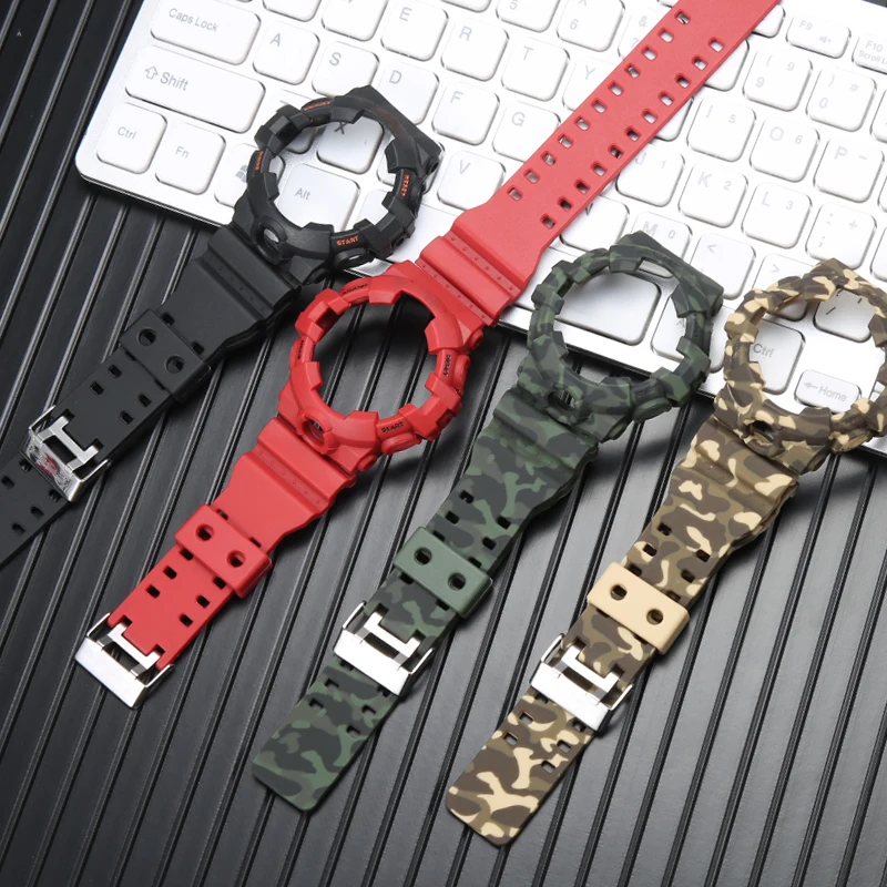 Top Trends: Watch Accessories Resin Strap With Case Suitable For Casio G-shock GA-700 GA-710 GA-735 Men&#039;s Camo Band Wristband Frame Bezel Shoppable Styles