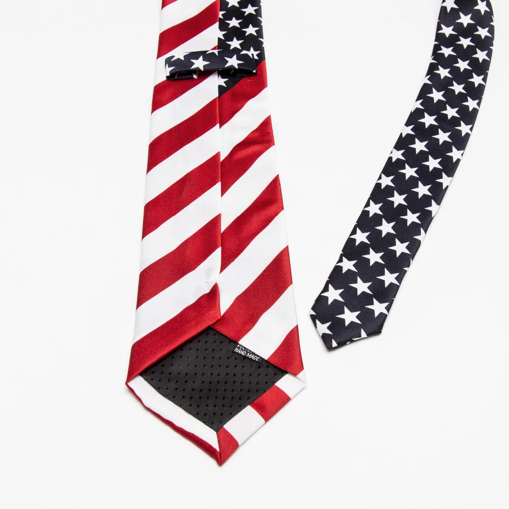 Top Trends: Necktie Fashion American / USA Tie Flag Print Casual Women Ties Polyester Woven Classic Men Party Wedding Tie Neckwear Cravate Shoppable Styles - Image 5