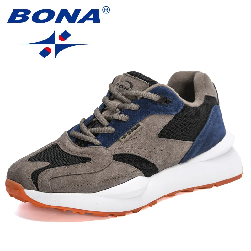 Top Trends: BONA 2022 New Designers Classics Running Shoes Men Trendy Sneakers Sport Shoes Man Walking Trainers Athletic Comfy Shoes Male Shoppable Styles