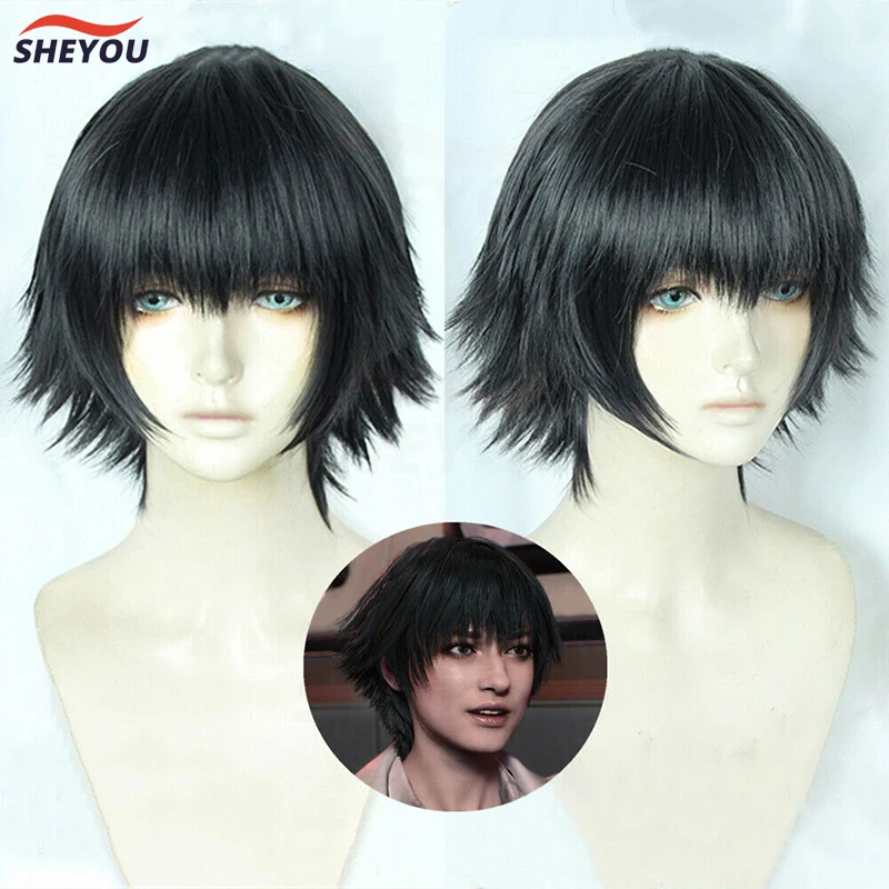 Top Trends: Mary Lady Short Black Styled Heat Resistant Hair Cosplay Costume Wig + Track + Cap Shoppable Styles