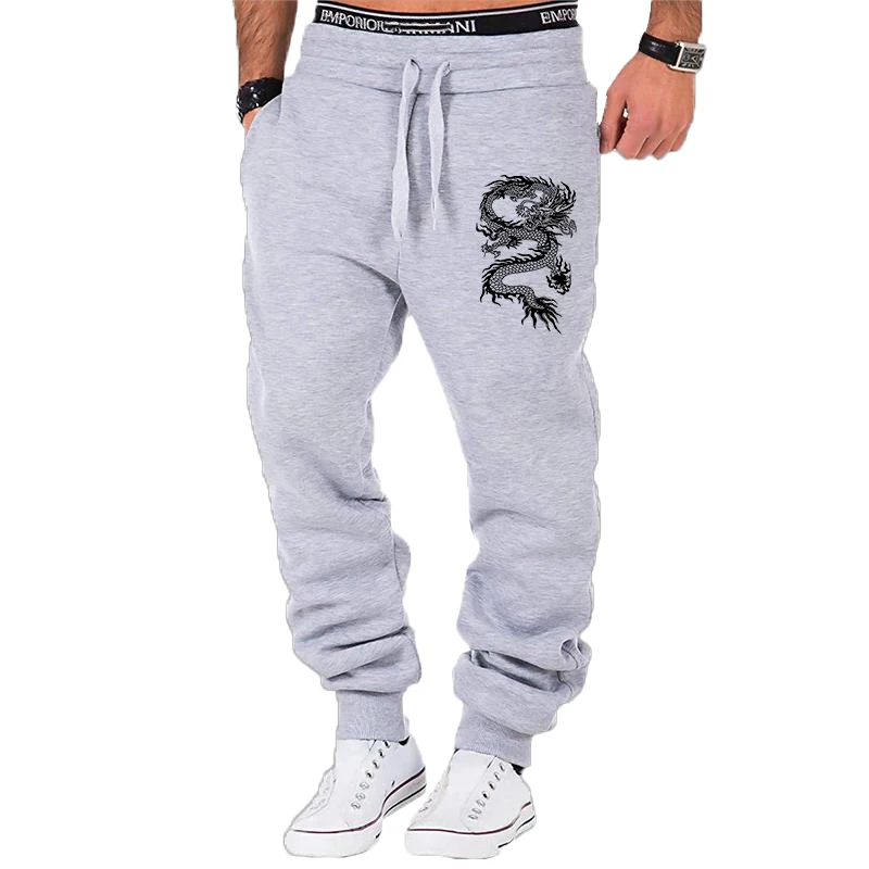 Top Trends: Fashion Casual Dragon Printed Jogger Pants Men Fitness Gyms Pants Tight Outdoor Sweatpants Running Pants Mens Trousers S-4XL Shoppable Styles - Image 4