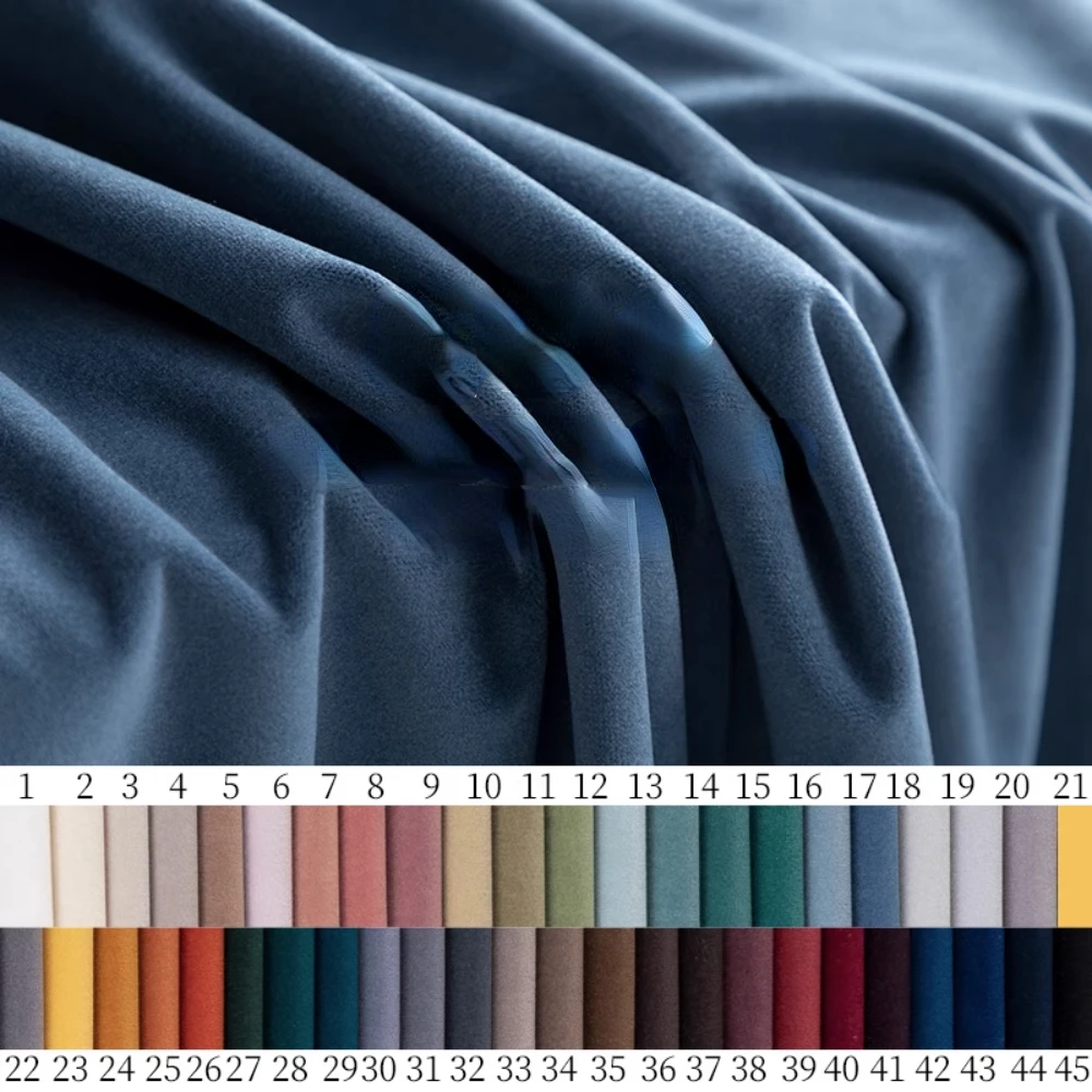 Top Trends: Matte Velvet Fabric Thickened Non-Inverted Velvet Fabric By Meter Stage Wedding Counter Curtain 450g Sofa Velvet Fabrics Shoppable Styles