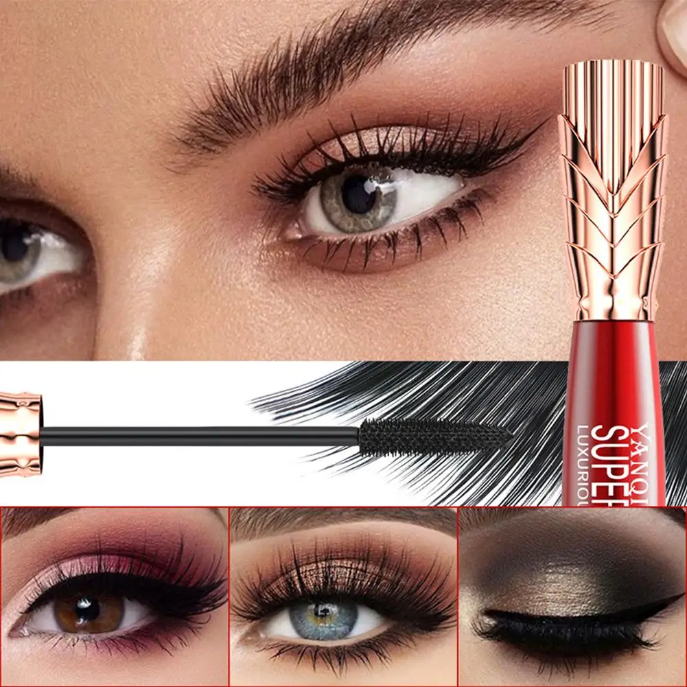 Top Trends: Yanqina Super Long Mascara 4d Waterproof And Sweat Proof Mascara Luxurious Mascara No Clumping Stereo Lengthening Mascara Shoppable Styles - Image 2