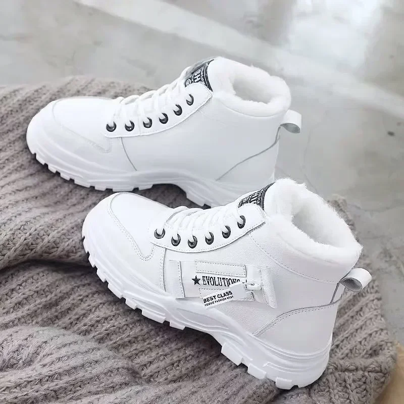 Top Trends: Winter Ladies Shoes 2021 Lace Up Women Sneakers Snow Ankle Boots Waterproof Warm Platform Botas Woman Footwear Botas De Mujer Shoppable Styles