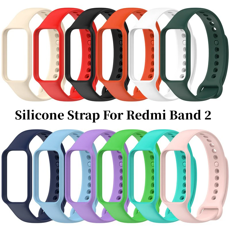 Top Trends: Silicone Band Strap For Xiaomi Redmi Smart Band2 Wristband For Redmi Band 2 Accessories Bracelet Sport Replacement Belt Shoppable Styles