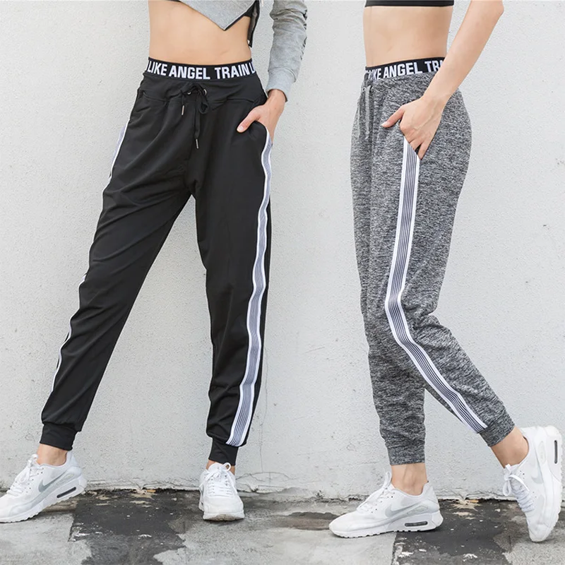 Top Trends: Women Drawstring Running Pants Sport Joggers Quick Dry Athletic Gym Fitness Sweatpants Straight Leg With Two Side Pockets Feet Shoppable Styles