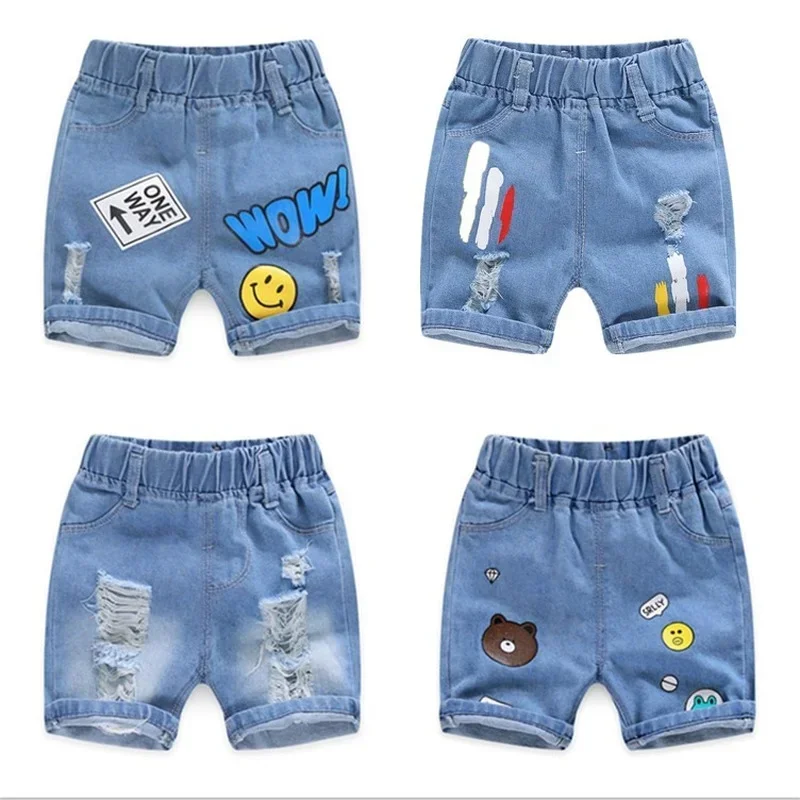 Top Trends: Boys Jeans Shorts Pants 2023 New Children's Clothing Baby Five-point Pants Summer Children's Shorts Shoppable Styles