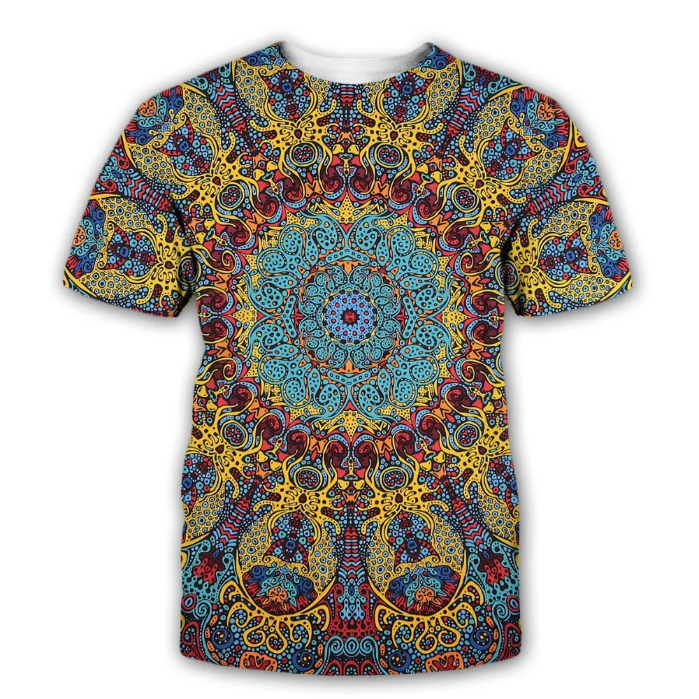 Top Trends: Mysterious Symbols New Fashion Trippy T-shirt Glow In The Dark 3D Psychedelic Printed Men Women Short Sleeves Summer Streetwear Shoppable Styles - Image 3