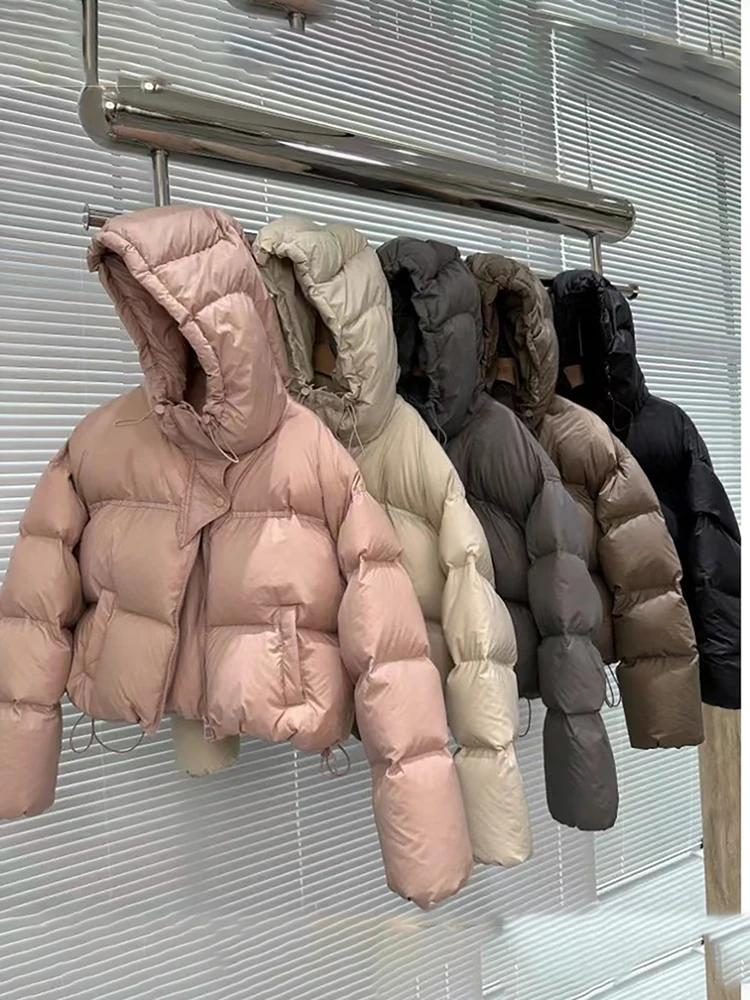 Top Trends: Oversize Cotton-padded Coats Women Short Outerwear Winter Thick Warm Hooded Puffy Bread Quilted Jackets Female Loose Parkas Tops Shoppable Styles