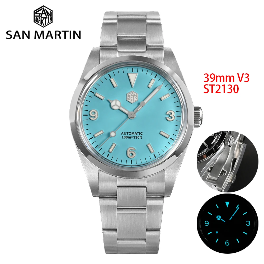 Top Trends: San Martin 39mm Men&#039;s Watch ST2130 V3 Sports Luxury Watches For Men Automatic Mechanical Sapphire Waterproof 100M SN0020G Shoppable Styles