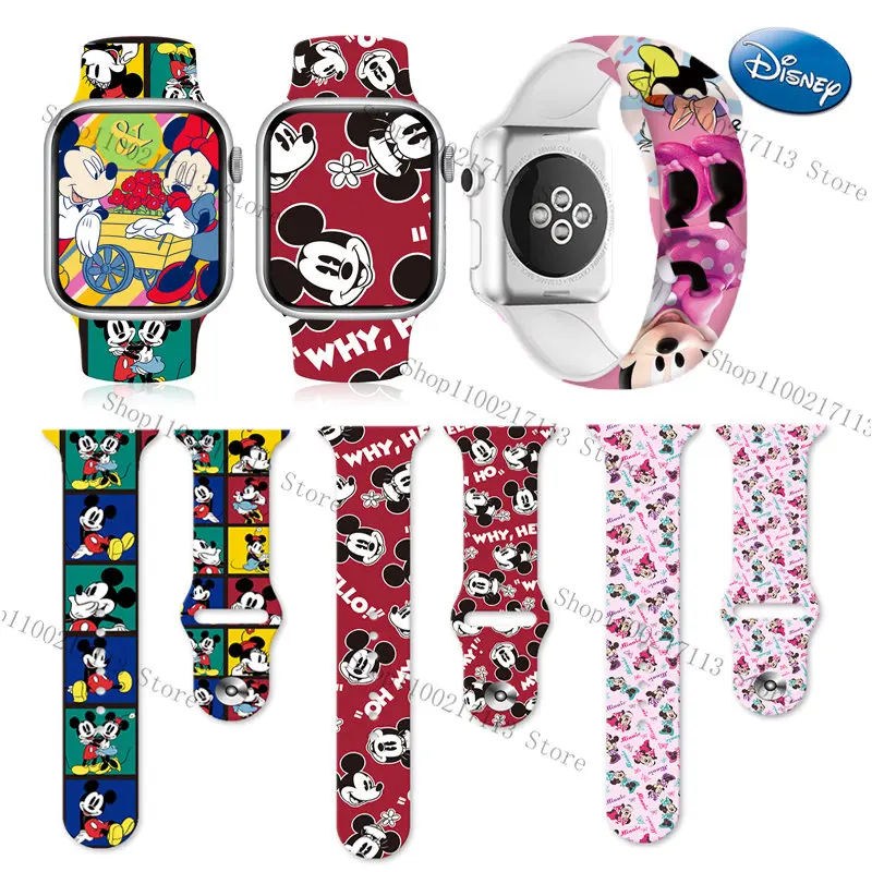 Top Trends: Disney Mickey Minnie Series Silicone Strap For Apple S8765432SE Full Replacement Watch Band 38mm 41mm44mm 45mm Boys Girls Gifts Shoppable Styles