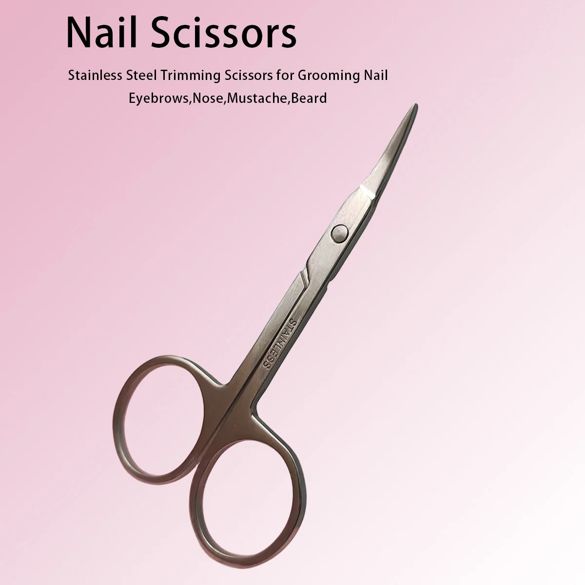 Top Trends: EasyNail 1pcs Set Mirror Surface Straight Curve Head Professional Cuticle Manicure Pedicure Nails Scissors Eyebrow Nose Hair Shoppable Styles