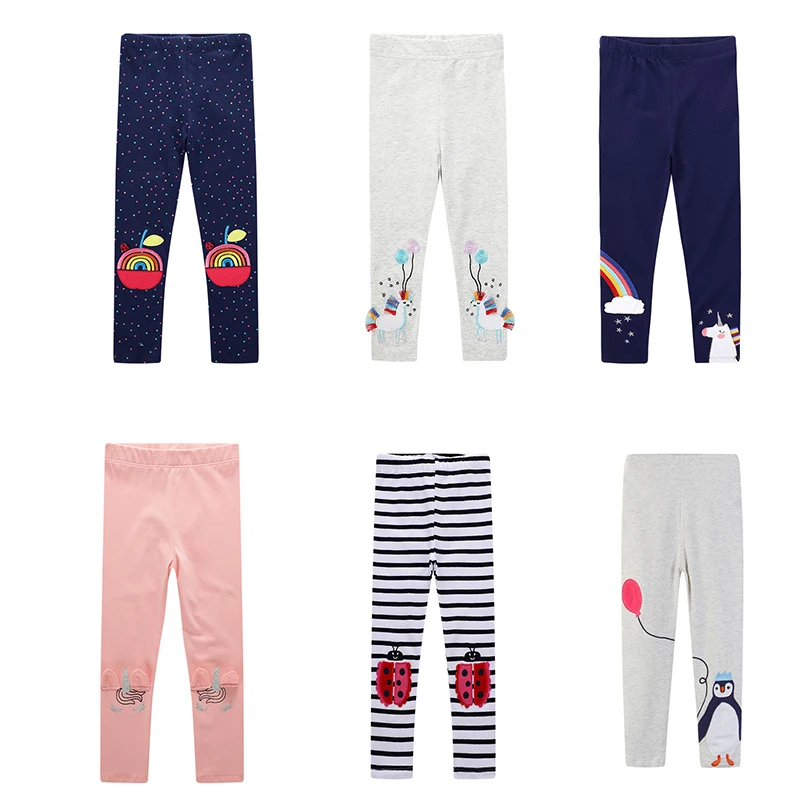 Top Trends: Jumping Meters Baby Leggings Pants For Autumn Spring Kids Clothes Animals Embroidery Hot Selling Toddler Skinny Pants Girls Shoppable Styles