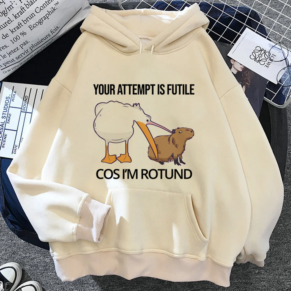 Top Trends: Hoodie Wanita Capybara 90s 2023 Y2k Estetika Menarik Pakaian Wanita Lengan Panjang Atasan Sweater Shoppable Styles - Image 5