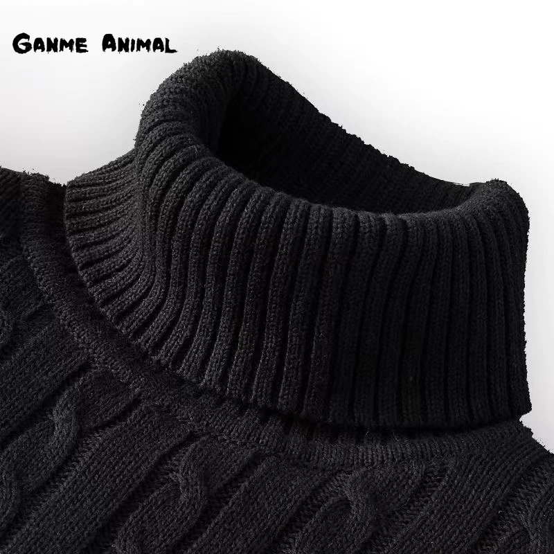 Top Trends: Winter Warm Turtleneck Sweater Autumn Men&#039;s Rollneck Warm Knitted Sweater Protect The Neck S-XXL Shoppable Styles