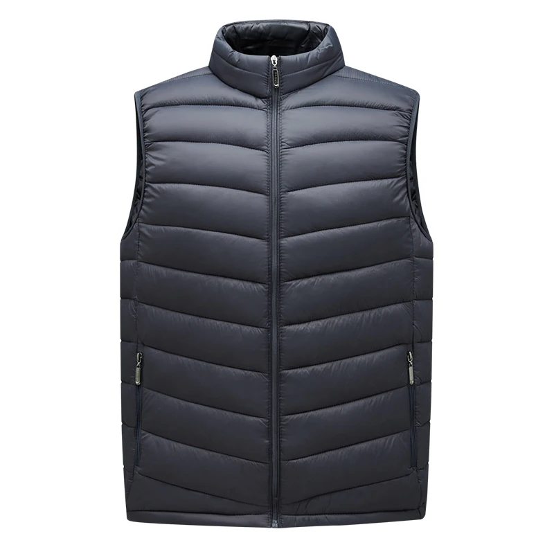 Top Trends: NEW Down Cotton Vest Boys' Light And Thin With Campshoulder Autumn Winter Men'S Coat Korean Fashion Handsome Youth Waistcoat Shoppable Styles - Image 6