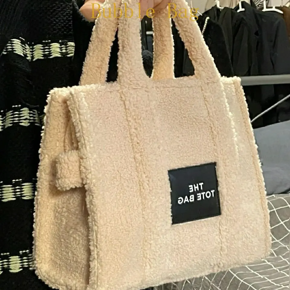 Top Trends: 2023New Designer Plush Women Crossbody Bag Brands Lambswool Tote Winter Faux Fur Shoulder Bags For Women Handbags Shopper Purse Shoppable Styles