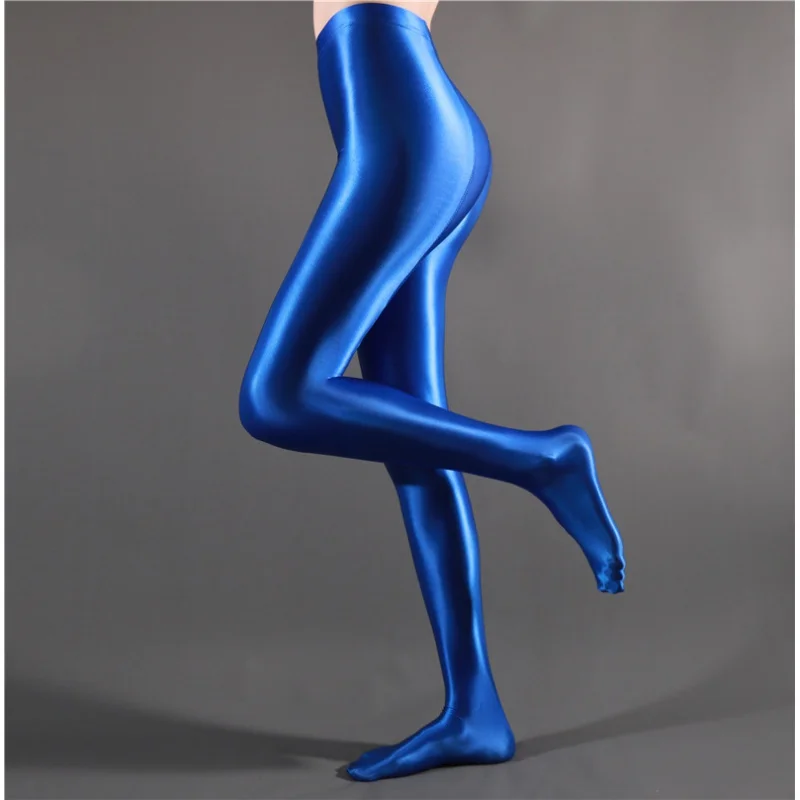 Top Trends: Japanese Spandex Satin Glossy Shiny Opaque Pantyhose Silky Smooth Oil Wet Look Tights Sexy Stockings High Waist Tight Leggings Shoppable Styles