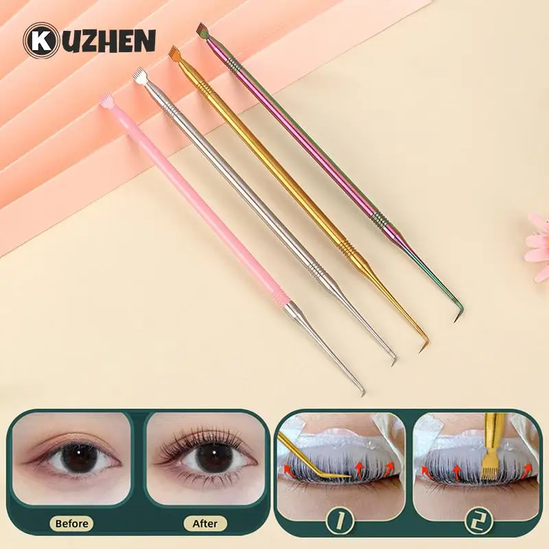 Top Trends: Eyelash Perm Lifting Tools Stainless Steel Clean Up Rods Beauty Makeup Lamination Eyelashes Separating Tool Eyelash Extension Shoppable Styles