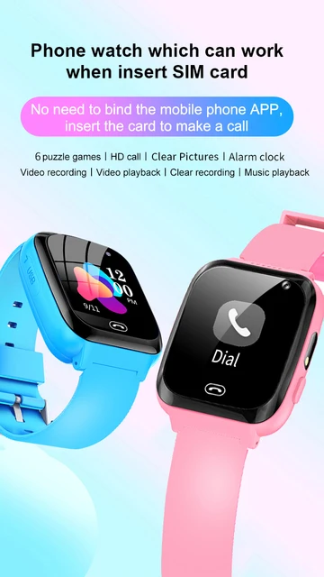 2G OROLOGIO INTELLIGENTE per bambini Smart Watch Phone SIM card per Android  IOS EUR 11,69 - PicClick IT