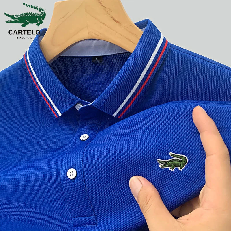 Top Trends: 2024 Summer New Men&#039;s Lapel Anti-pillin Polo Shirt Embroidered Short Sleeve Casual Business Fashion Slim Fit Polo Shirt For Men Shoppable Styles