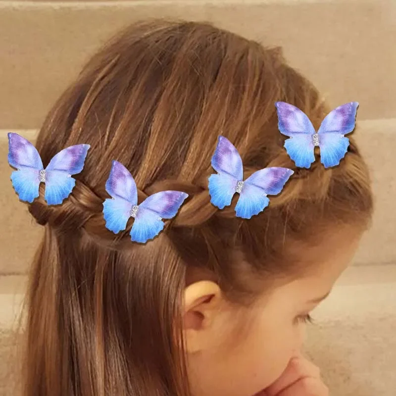 Top Trends: Oaoleer 6Pcs / set Sweet Girl Butterfly Hair Clip For Baby Fashion Kids Hairpin Barrettes Child Headwear Boutique Hair Accessories Shoppable Styles - Image 4