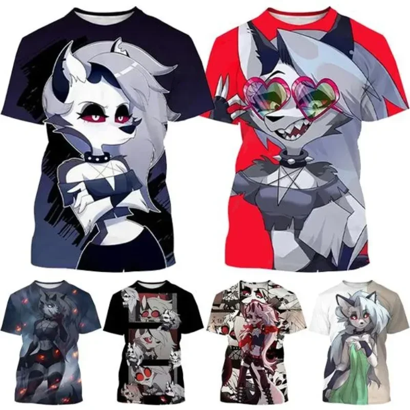 Top Trends: Fashion Men Clothing New Helluva Boss Loona 3D Print Anime T-shirt Personalized Hip Hop Harajuku Street Unisex Oversized T Shirt Shoppable Styles