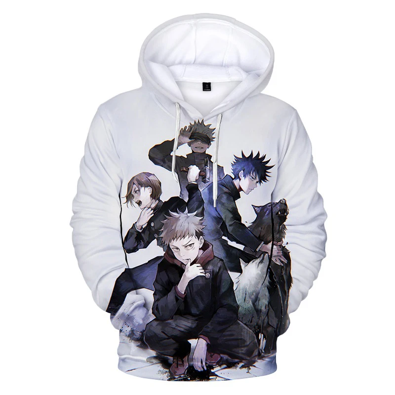 Top Trends: Jujutsu Masculino E Feminino Kaisen Anime Hoodies, Moletons, Impressão 3D, Outono, Inverno, Moda Infantil, Streetwear, Roupas Pl Shoppable Styles