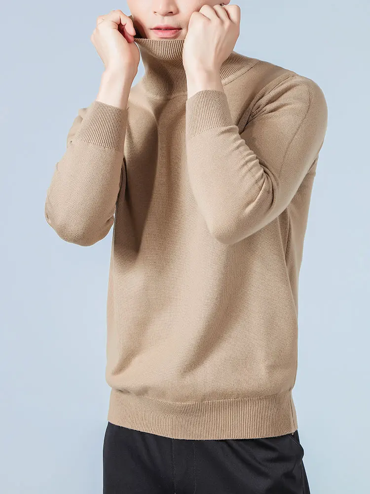 Top Trends: Cashmere Sweater Men Pullover Autumn Winter Turtleneck Soft Warm Cashmere Sweater Jumper Knitted Sweaters Shoppable Styles