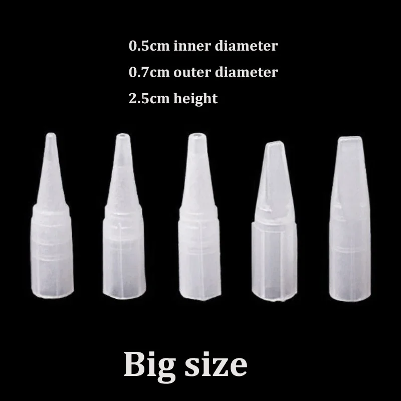 Top Trends: 100p 1RL / 3RL / 5RL / 5F / 7F Individual Packed Eyebrow Tattoo Tip Permanent Makeup Machine Tattoo Needle Tip Tattoo Nozzle Needle Caps Shoppable Styles - Image 3