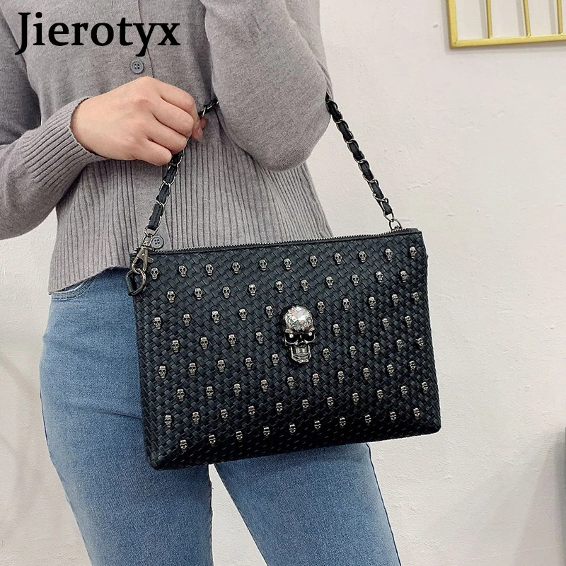 Top Trends: JIEROTYX Skull Gothic Purse Studded Spooky Punk Coffin Rivet Purses And Handbags Tote Handbag Crossbody Satchel Shoulder Bags Shoppable Styles