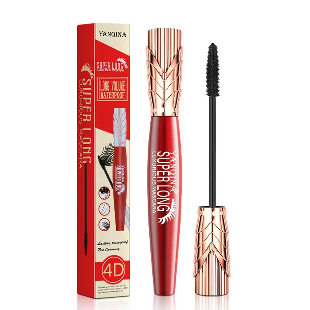 Top Trends: Yanqina Super Long Mascara 4d Waterproof And Sweat Proof Mascara Luxurious Mascara No Clumping Stereo Lengthening Mascara Shoppable Styles - Image 3