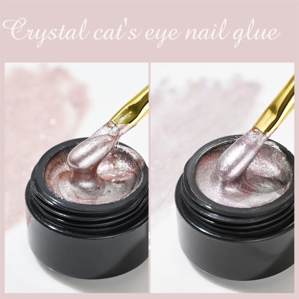 Top Trends: Magnetic Crystal Cat Eye Gel Polish For Manicure Soak Off UV Nail Gel 5 / 8ml Semi Permanent UV LED Cured Shining Glitter Varnish Shoppable Styles - Image 5