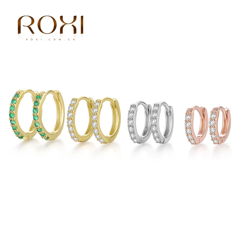 Top Trends: Roxi 925 Sterling Silver Earrings For Women / Men Small Hoop Earrings Ear Bone Aros Tiny Ear Nose Ring Girl Aretes Ear Hoops A30 Shoppable Styles