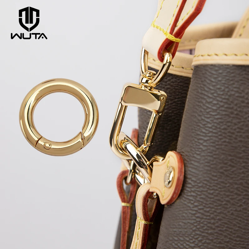 Top Trends: WUTA O Ring Round Carabiner For Keychain Key Fob Clasp Connector Rings For Keychains Clip Strap Buckle Snap Hook Bag Accessories Shoppable Styles