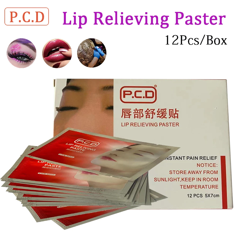 Top Trends: Permanent Makeup Tattoo Pain Cream With Moisture PCD Paste Mask For Eyebrow Lip Tattoo Aftercare Tattoo Accessories 12pcs / 60pcs Shoppable Styles - Image 3