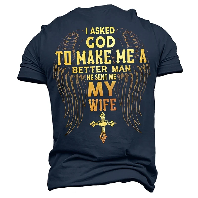 Top Trends: 2022 Summer Men's Crucifix T Shirt 3d Printed Letter Short Sleeve Cross Oversized Tops Tee Shirt Man Clothing Jesus Christ Tops Shoppable Styles - Image 3