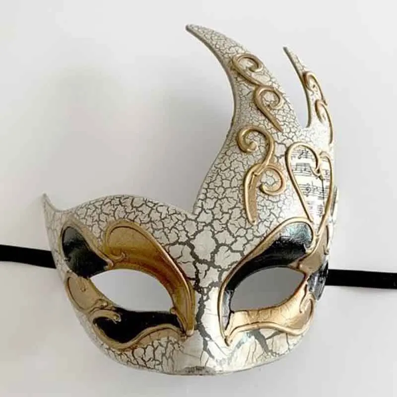 Top Trends: Masquerade Mask Women Men Aldult Fashion Cool Vintage Crack Flame Cosplay Birthday Party Bar Halloween Easter Festival Prom Red Shoppable Styles