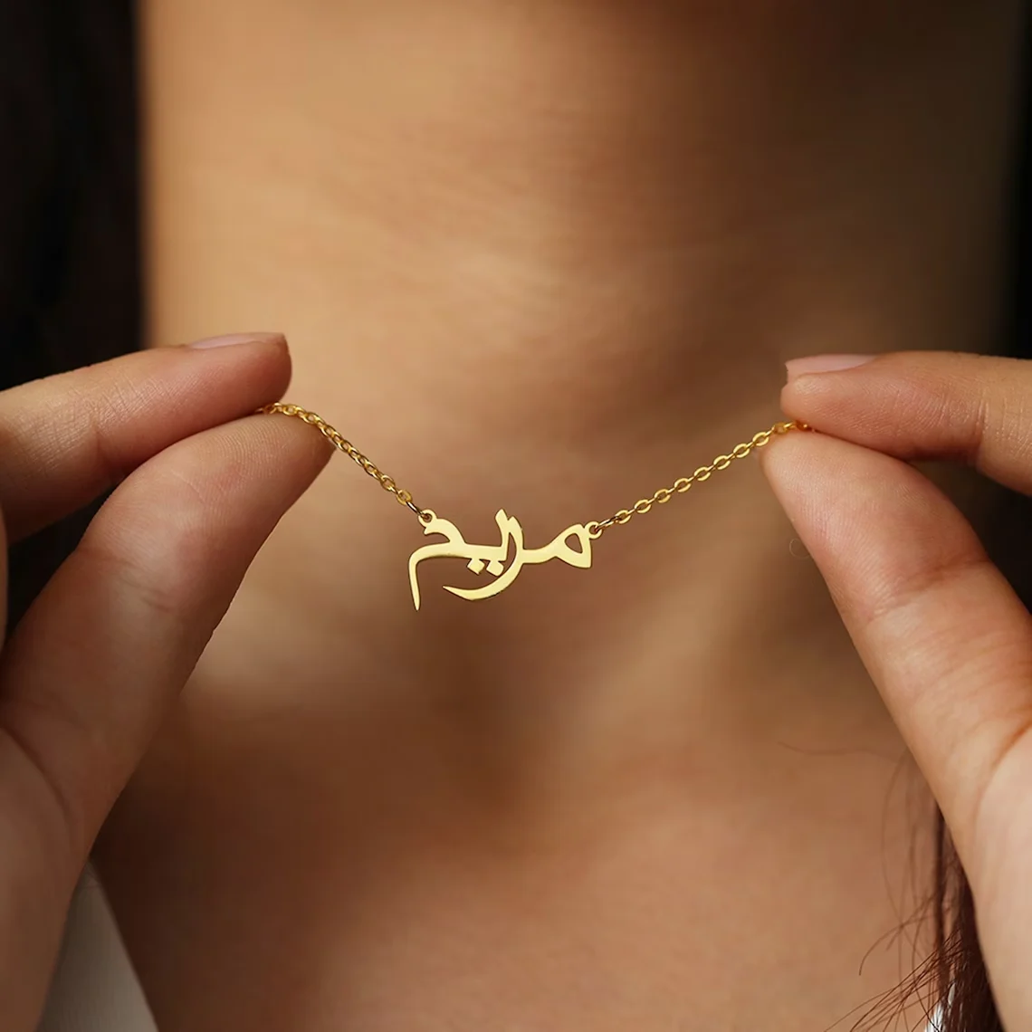 Top Trends: Customized Arabic Name Custom Necklaces For Women Personalized Stainless Steel Gold Chain Choker Islamic Necklace Jewelry Gift Shoppable Styles