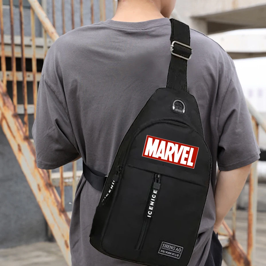 Top Trends: Marvels Letter Hulk Avengers Chest Bag For Men Multifunctional Crossbody Cross Outdoor Sports Chest Pack Bags Trend Shoulder Bag Shoppable Styles