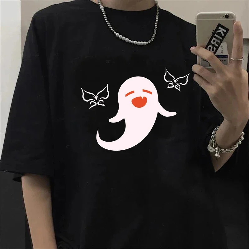 Top Trends: Cartoon Genshin Impact Women T Shirt Kawaii Hu Tao Graphic Tees Xiao Genshin T-shirt Unisex Hip Hop Tee Harajuku Clothes Tops Shoppable Styles - Image 3