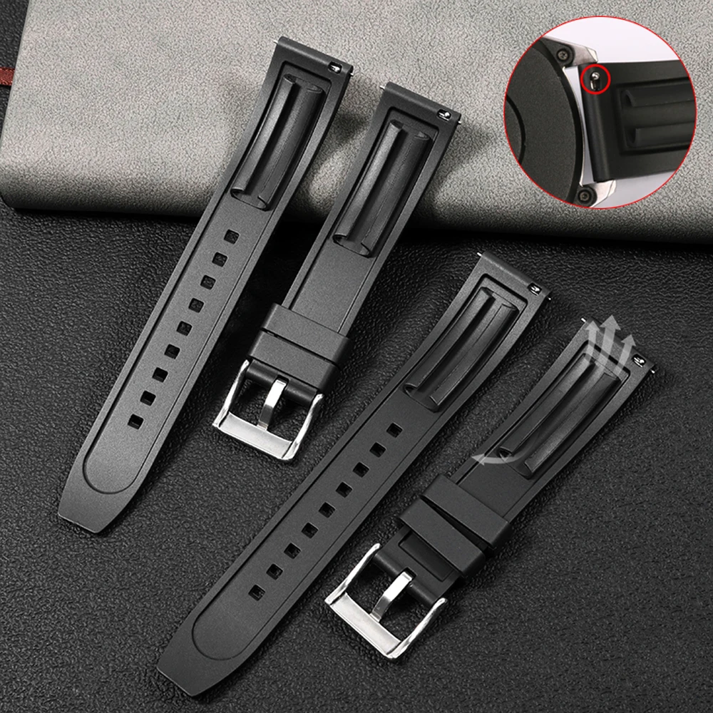 Top Trends: Premium Silicone Watch Band Quick Release Rubber Watch Strap 18mm 19mm 20mm 21mm 22mm Watch Strap Watch Replacement Watchband Shoppable Styles - Image 3