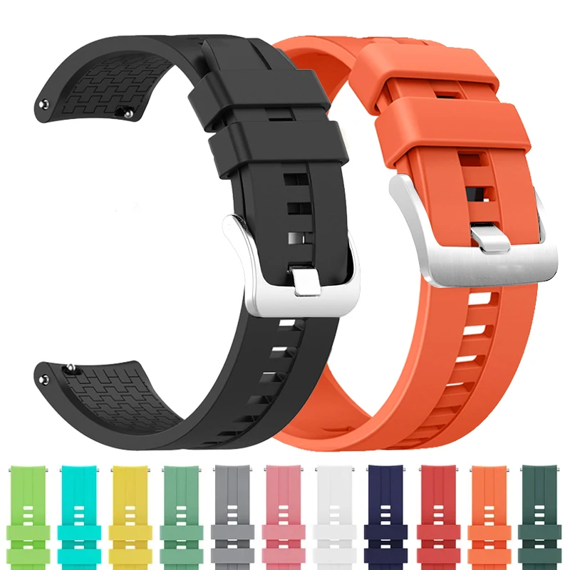 Top Trends: 22mm Silicone Gt2 Strap For Huawei Watch Gt 3 / 2 / 2e / Pro / Magic Sport Smartwatch Wristband Bracelet Correa Gt 2 Gt2 Pro Watch Band Shoppable Styles