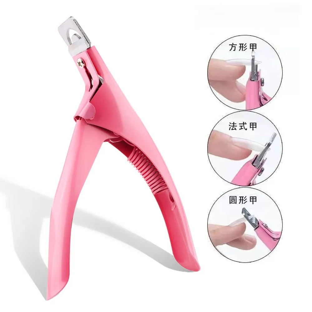 Top Trends: 1Pcs Luxury Stainless Steel Head Nail Clipper Acrylic Gel French False Nail Tips Cutter Clipper Nail Tools Manicure Accessories Shoppable Styles